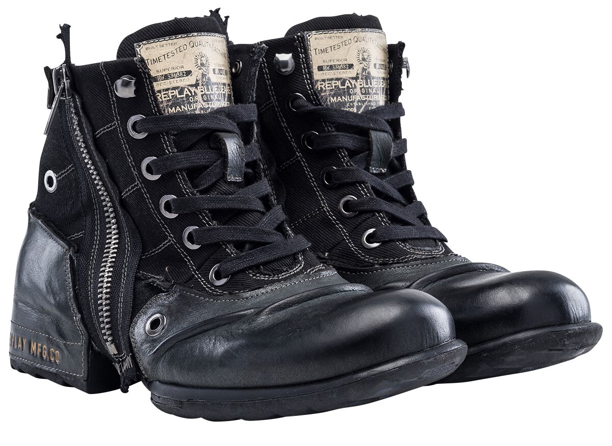 replay footwear boot - clutch - eu41 bis eu46 - fÃ¼r mÃ¤nner - grÃ¶ÃŸe eu46 - schwarz