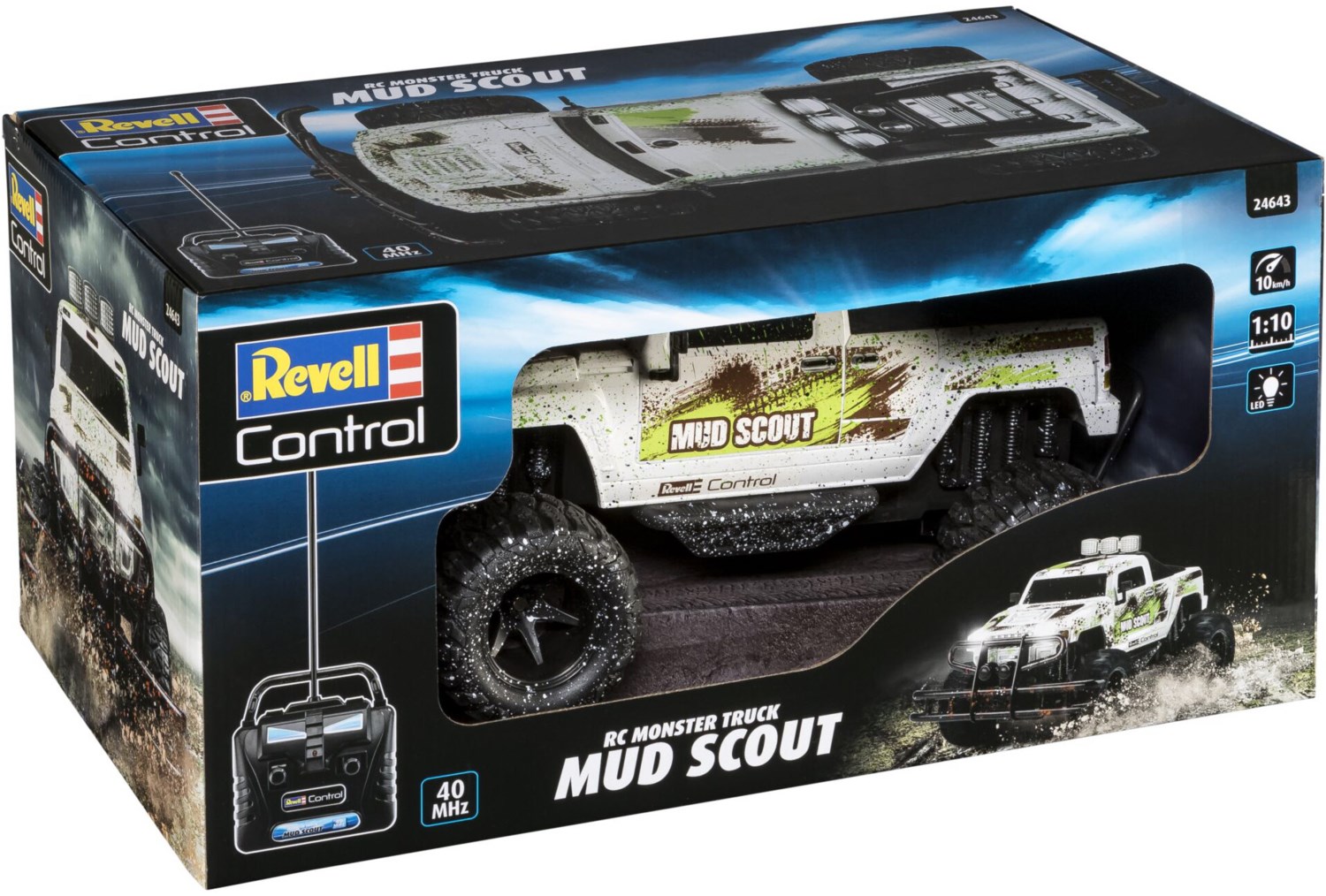Revell Control 24643 New Mud Scout 1:10 Automodello Per Principianti Elettrica