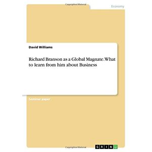 Richard Branson Als Globaler Magnat. Worvon Man Lernen Kann - Taschenbuch Neu Williams