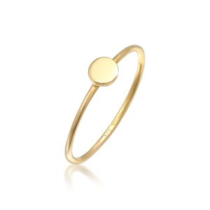 Ring 375 Gelbgold Plättchen Rund Trend Klassisch Echtschmuck Geschenk Neu Ring