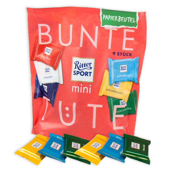 Ritter Sport Mini Bunte Tüte 10x150 G Packung 