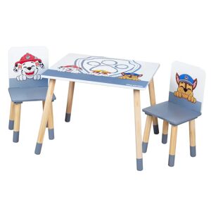 Roba Kids Kindersitzgruppe 2 Stühle + Tisch Paw Patrol - Grau-weiß Top