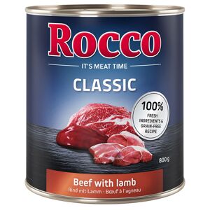 Rocco Classic 24 X 800g - Rocco Nassfutter Im Sparpaket - Rind Mit Lamm