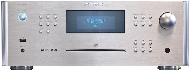 rotel rcx-1500 cd-receiver mit internetradio silber
