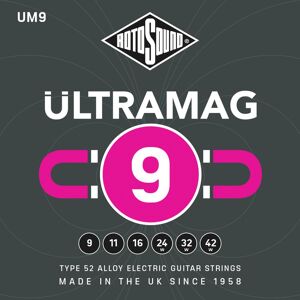 Rotosound Ultramag Hohe Leistung Elektrisch 9-42 Super Light Gitarrensaiten