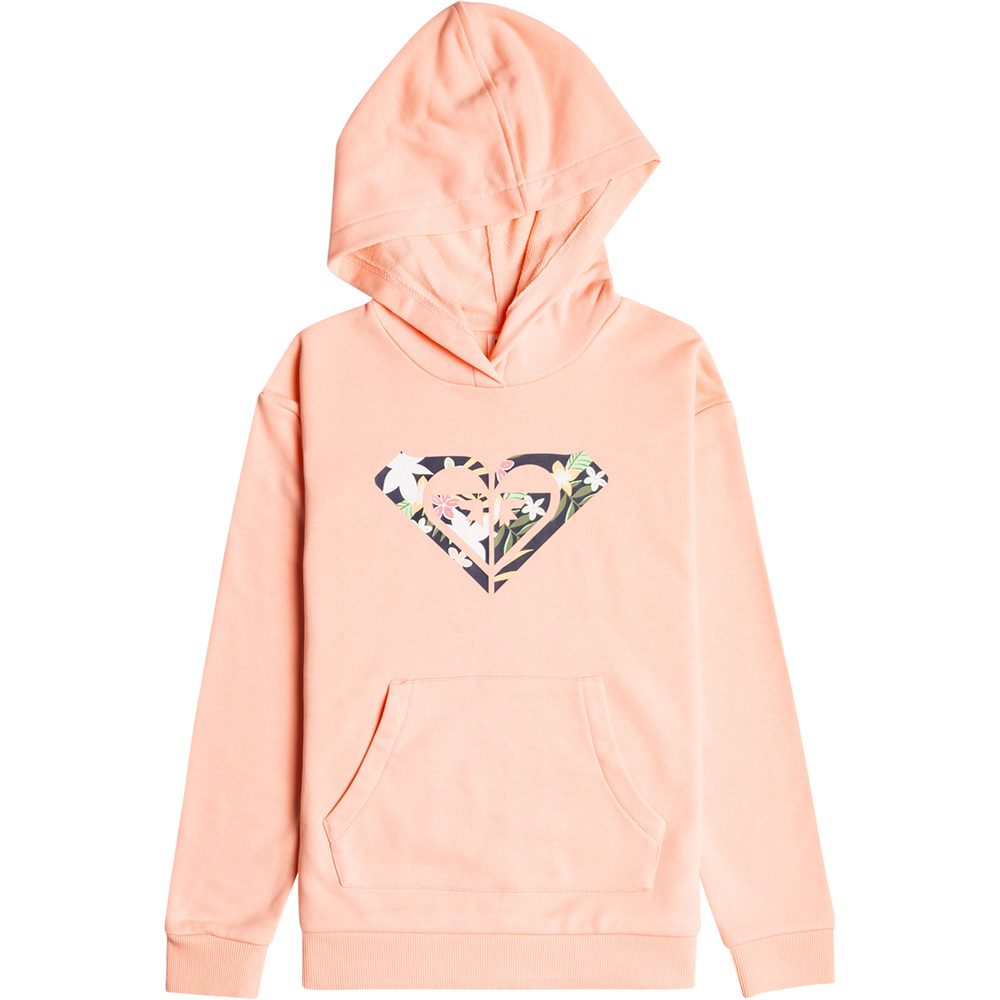 roxy - happiness forever hoodie mÃ¤dchen tropical peach orange donna