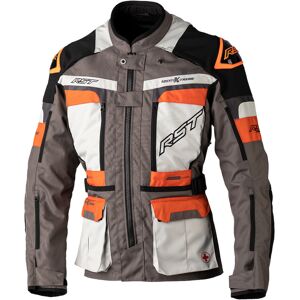 Rst Pro Series Adventure-xtreme Motorrad Textiljacke - Grau Orange - S - Unisex
