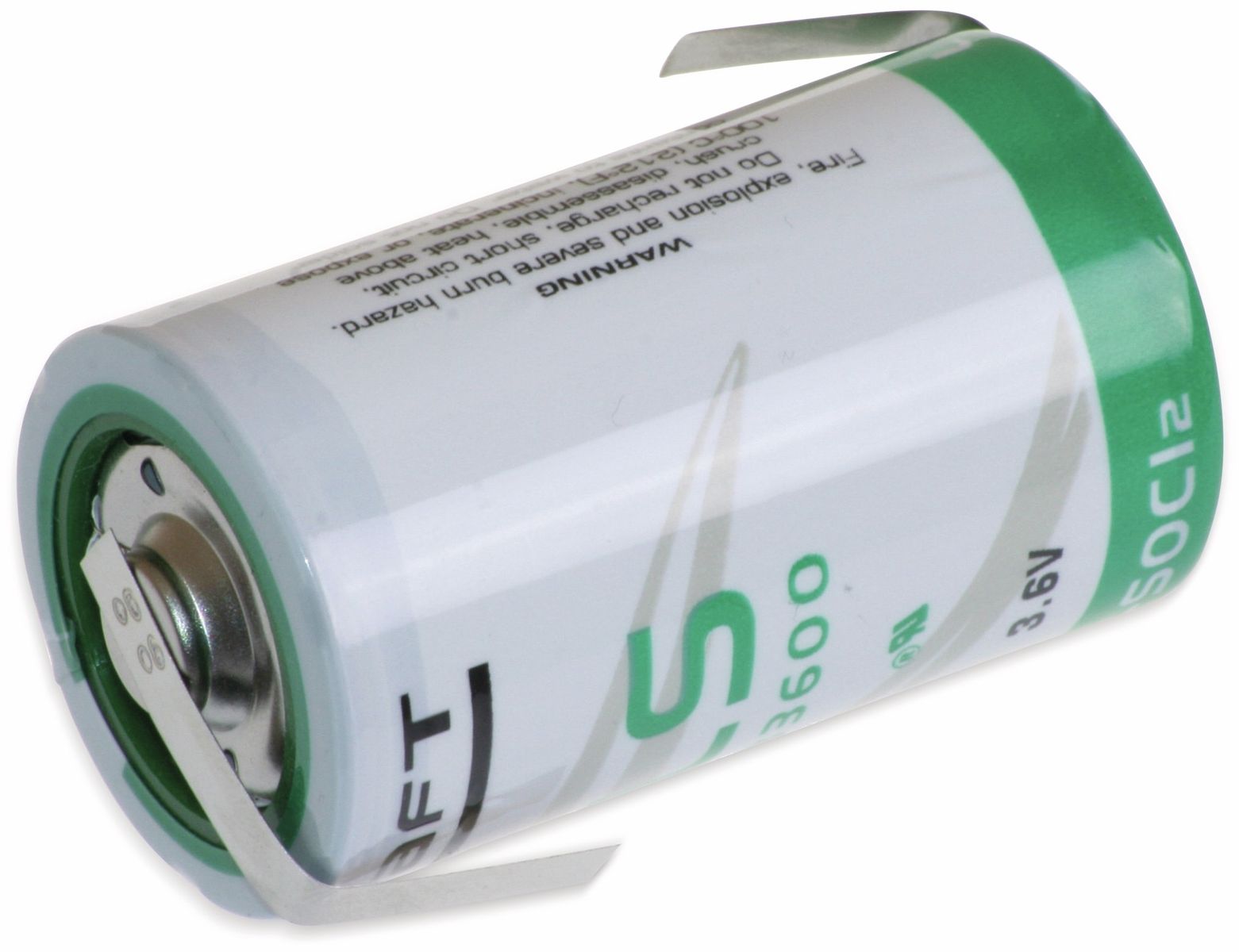 saft lithium-batterie ls 33600-cnr, d, mit z-lÃ¶tfahne, 3,6 v-, 17000 mah