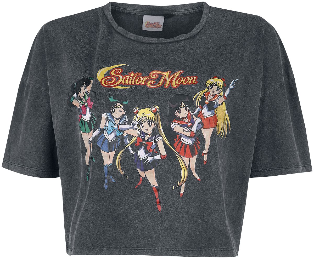 sailor moon - anime t-shirt - group - xs bis 3xl - fÃ¼r damen - grÃ¶ÃŸe xxl - - emp exklusives merchandise! schwarz donna