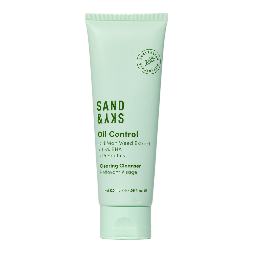 sand & sky oil control clearing cleanser 120ml