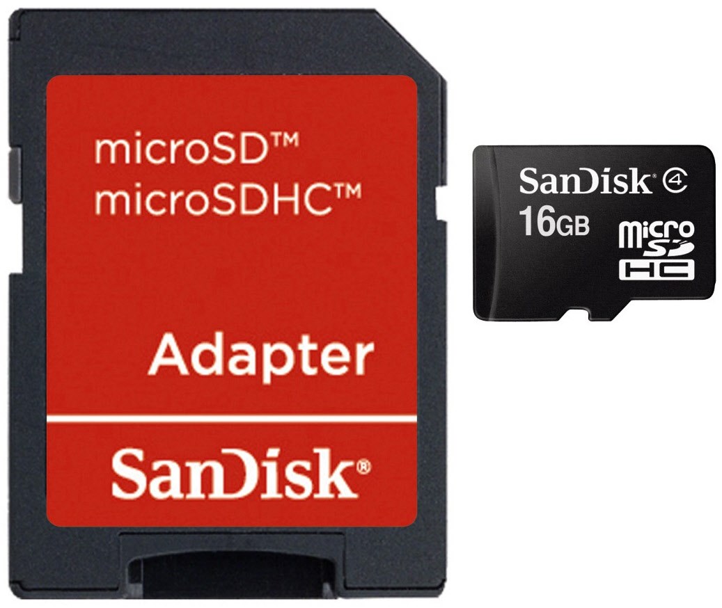 sandisk microsdhc (16gb) + adapter photo