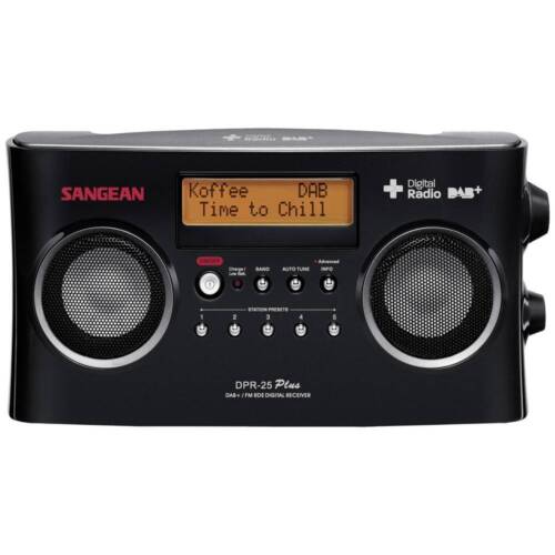Sangean Dpr-25+ Dab+ Und Ukw Stereo Radio Mit Rds, 2 Farben Farbe: Schwarz