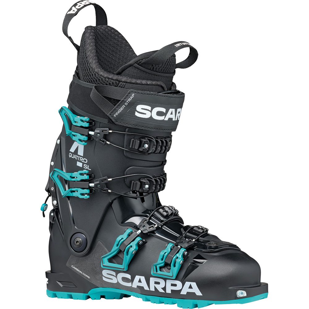 scarpa - 4-quattro sl wmn hybrid freetouring skischuhe damen black lagoon grau donna