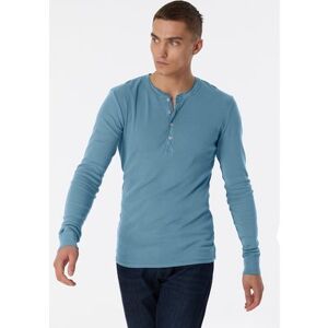 Schiesser Shirt Langarm Blaugrau - Revival Karl-heinz 7 Male
