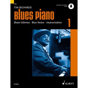 Schott Music Blues Piano 1 - Schulwerk Für Tasteninstrumente