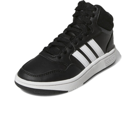 Schuhe Universal Kinder Adidas Hoops 3 Mid Gw0402j Schwarz