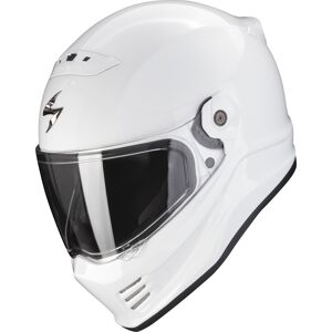 Scorpion Covert Fx Solid Weiss Motorradhelm Helm Ece 22.06