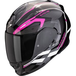 Scorpion Motorrad Helm L - Exo-491 Kripta Integralhelm - Schwarz-pink-weiß