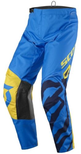Scott 350 Race Kinder Motocross Hose - Blau Gelb - 28 - Unisex