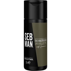 sebastian professional sebastian seb man the multitasker 3in1 hair, beard & body wash 50 ml uomo