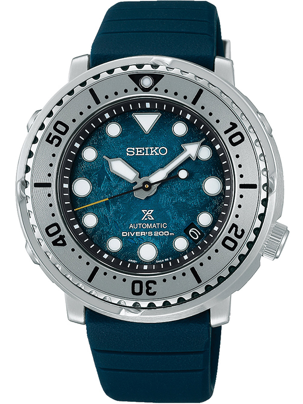 seiko prospex prospex antarctica monster â€˜save the oceanâ€™ herrenuhr in blau srph77k1 blau / blau uomo