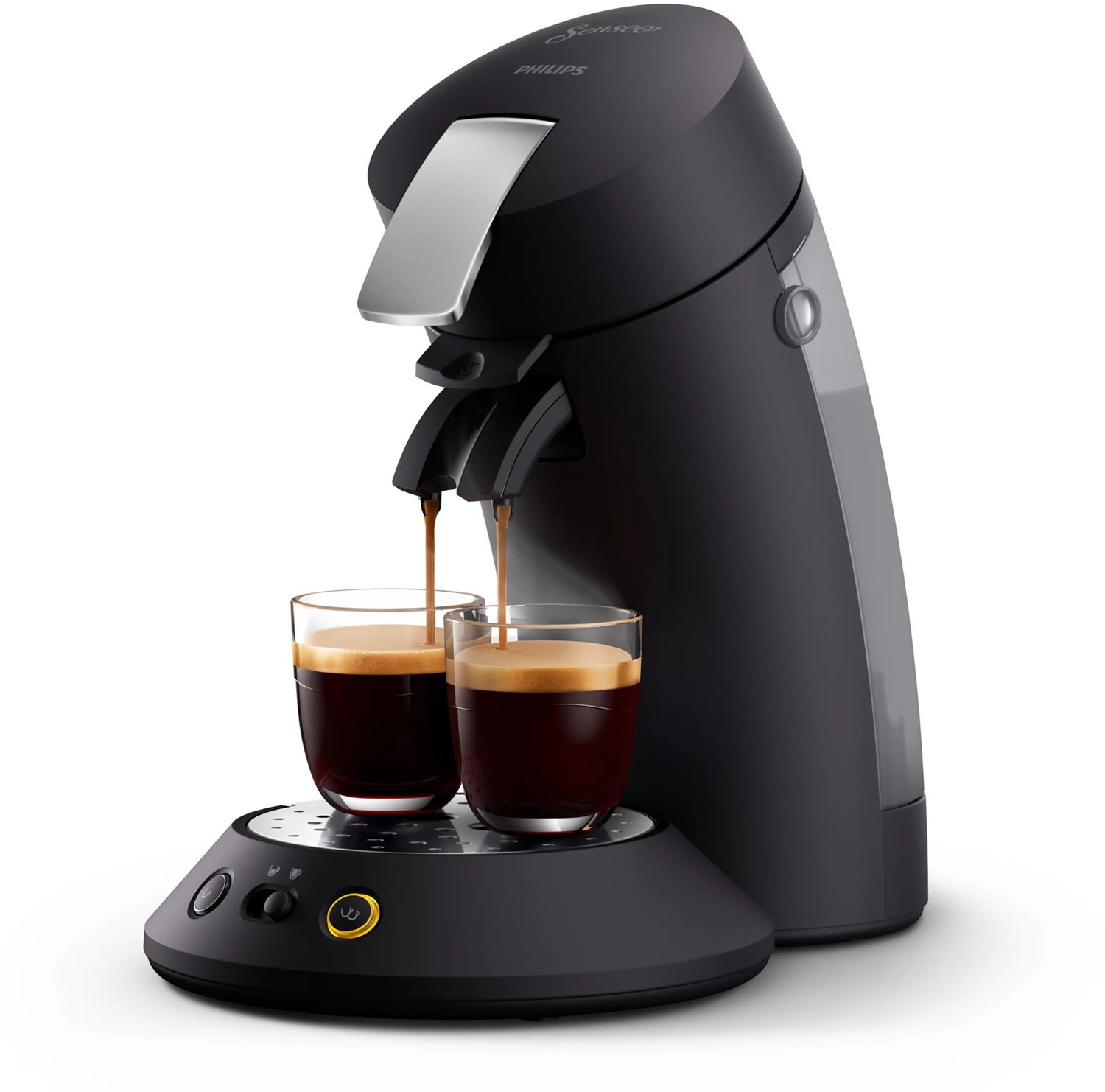 senseo csa220/69 original plus premium kaffeepadmaschine matt /metall schwarz