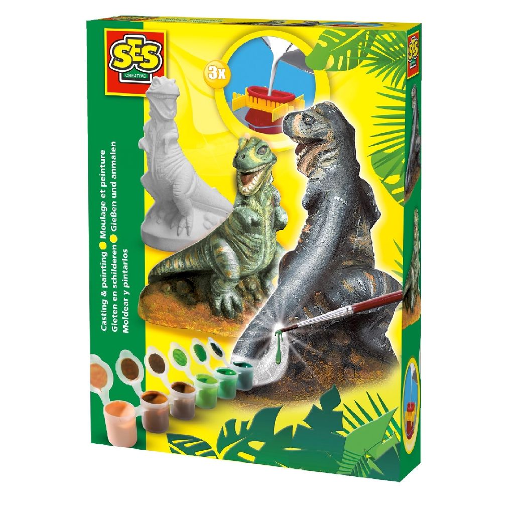 Ses Creative - Gießen Und Malen - T-rex - Ses Creative - One Size - Kreatives Spielset