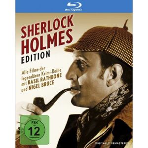 Sherlock Holmes Edition (1939-1946, 14 Filme) Basil Rathbone Digipak Blu-ray Neu