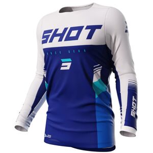 Shot Contact Tracer Motocross Jersey - Weiss Blau - Xl - Unisex