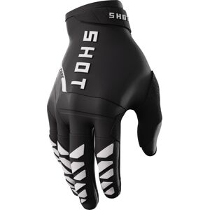 Shot Core Motocross Handschuhe - Schwarz Weiss - L - Unisex