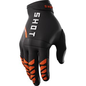Shot Core Motocross Handschuhe - Schwarz Orange - L - Unisex