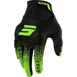 Shot Drift Edge Motocross Handschuhe - Schwarz Grün - M L - Unisex