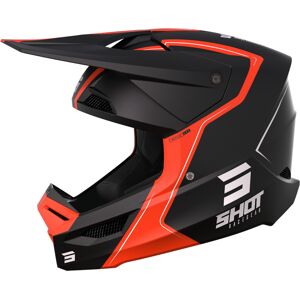 Shot Furious Reflex Motocross Helm - Schwarz Orange - L - Unisex