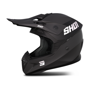 Shot Pulse Line Motocross Helm - Schwarz Grau - Xl - Unisex