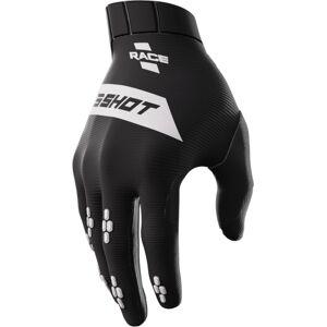 Shot Race Motocross Handschuhe - Schwarz Weiss - 3xl - Unisex
