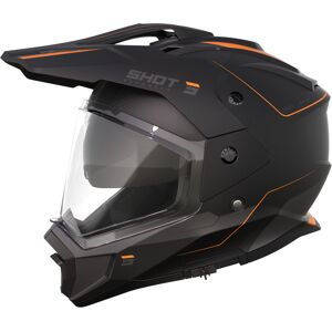 Shot Trek Rally Motocross Helm - Schwarz Orange - S - Unisex