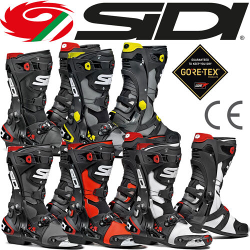 Sidi Rex Motorrad Motocross Stiefel - Schwarz Grau - 42 - Unisex