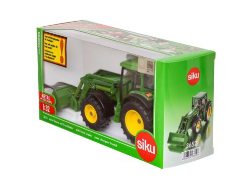 Siku 3652, John Deere Tractor With Front Loader, 1:32, Metal/plastic (us Import)