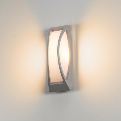 Silbergrau Moderne Wandleuchte Leuchter Außenlampe Garten 1x25w/e27 Ip54