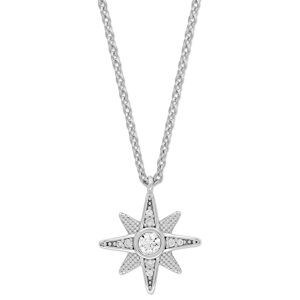 Silberne Stern Halskette Von Angel Whisperer Ern-newstar-zi - Uvp £75,00