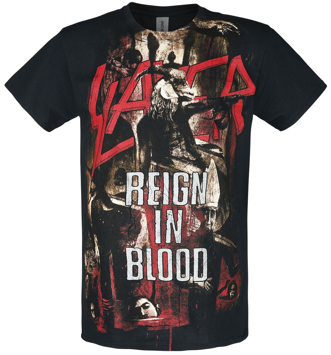 Slayer Reign In Blood Männer T-shirt Schwarz Männer Band-merch, Bands