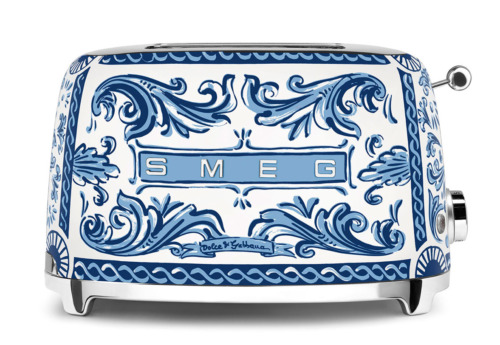 Smeg Tsf01dgbeu Smeg Toaster 2-schlitz D&g Blu Mediterraneo 50's Design