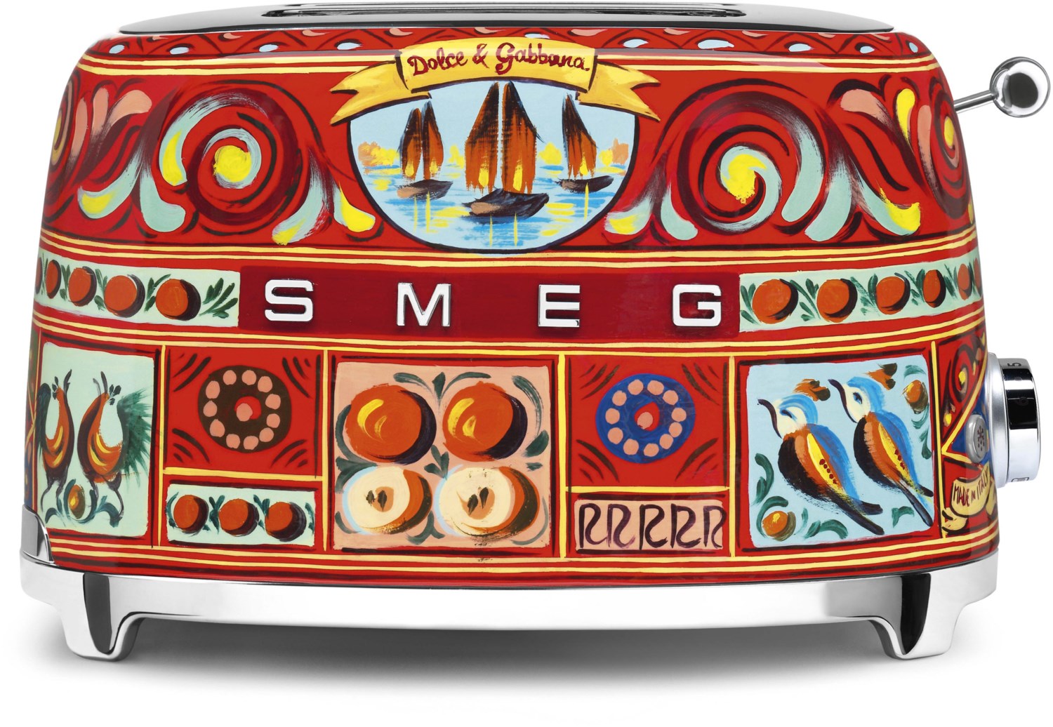 Smeg Tsf01dgeu Toaster - Kompakter 2-schlitz-toaster Dolce & Gabbana 50's Design