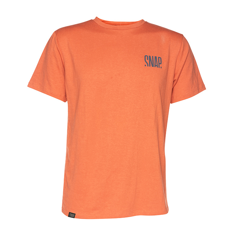 snap climbing t-shirt orange