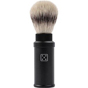 Sober Clean Care - Tools Shave Brush Sivertip Fibre Frosted Black Edition