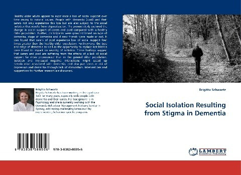 Social Isolation Resulting From Stigma In Dementia Brigitta Schwartz Taschenbuch