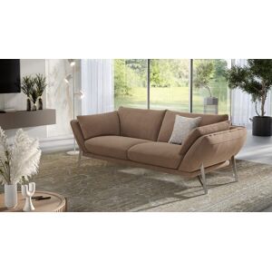 Sofanella 3-sitzer Sofa Estella Stoff Couch Designer Sofa 210x99x82cm Braun
