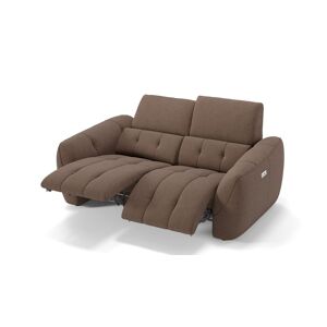 Sofanella Stoff Couch 2-sitzer Ceprano Relax Sofa 172x90x106cm Braun