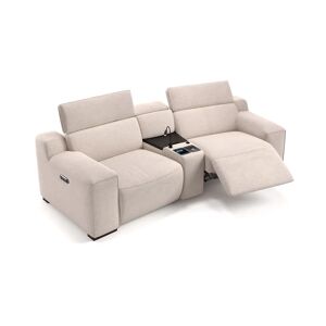 Sofanella Stoff Kino Couch Loreto Relaxsofa 222x76x104cm Rot