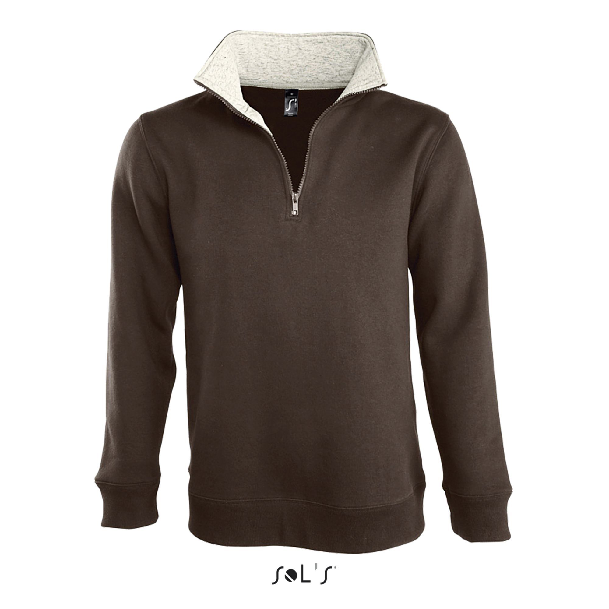 Sols Herren Sweater Sweatshirt Pullover Mens Sweat Shirt Scott 1/4 Zip Neu L312